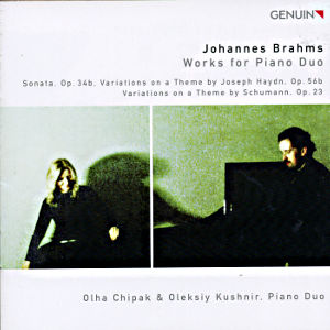 Johannes Brahms Works for Piano Duo / Genuin