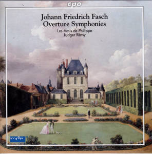 Johann Friedrich Fasch Overture Symphonies / cpo