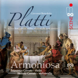 Giovanni Benedetto Platti, 6 Trio sonatas for violin, violoncello and continuo / MDG