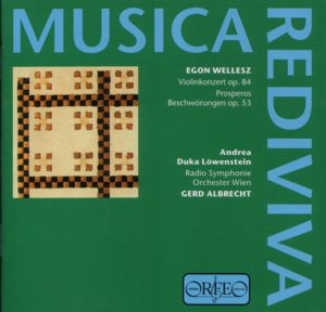 Egon Wellesz Violinkonzert op. 84 / Orfeo
