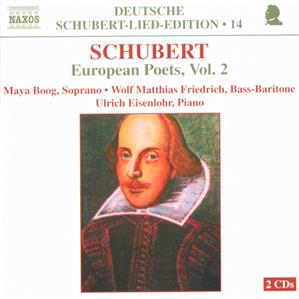 Deutsche Schubert-Lied-Edition  Schubert: European Poets Vol. 2 / Naxos