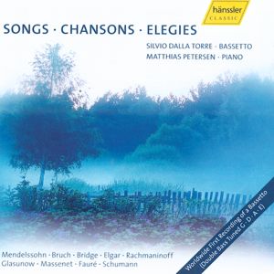 Lieder • Chansons • Elegien, Werke von Mendelssohn Bartholdy, Bruch, Bridge, Elgar, Rachmaninow, Fauré, Massenet, Glasunow, Schumann / hänssler CLASSIC