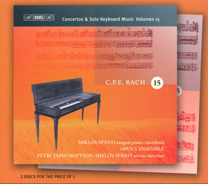 C.Ph.E. Bach, Concertos & Solo Keyboard Music Volume 15 / BIS