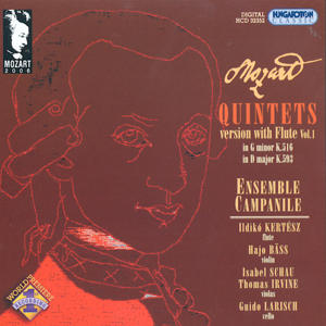 W.A. Mozart Quintets with Flute Vol. 1 Contemporary Arrangements of String Quintets / Hungaroton