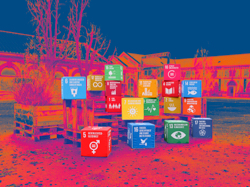 17 Ziele Camp, Foto: Esther Janiesch, Grafik: Daniel Wiesmann