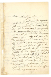 Brief von Joseph Joachim an J.T. Radoux von 1877, Foto: Brahms-Institut der Musikhochschule Luebeck