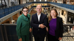Die Organisatoren des Neuen Bachfest (v.l.n.r.): Anna Kleeblatt, Hansjoerg Albrecht und Stephanie Jenke. Foto: Marcus Schlaf