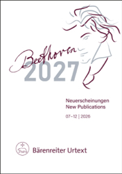 Motiv: Neuerscheinungen 2. Halbjahr 2026, Foto: Baerenreiter Verlag Kassel
